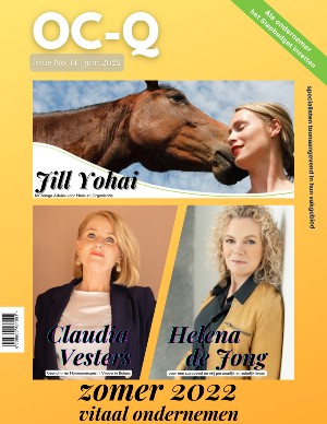 voorpagina oc q magazine editie nr 14 juni 2022 coverfoto met claudia vesters - jill yohai en helena de jong