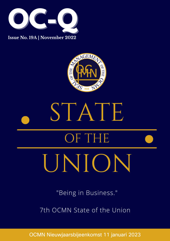 voorpagina oc q magazine editie nr 19a november 2022 special 7th OCMN State of the Union